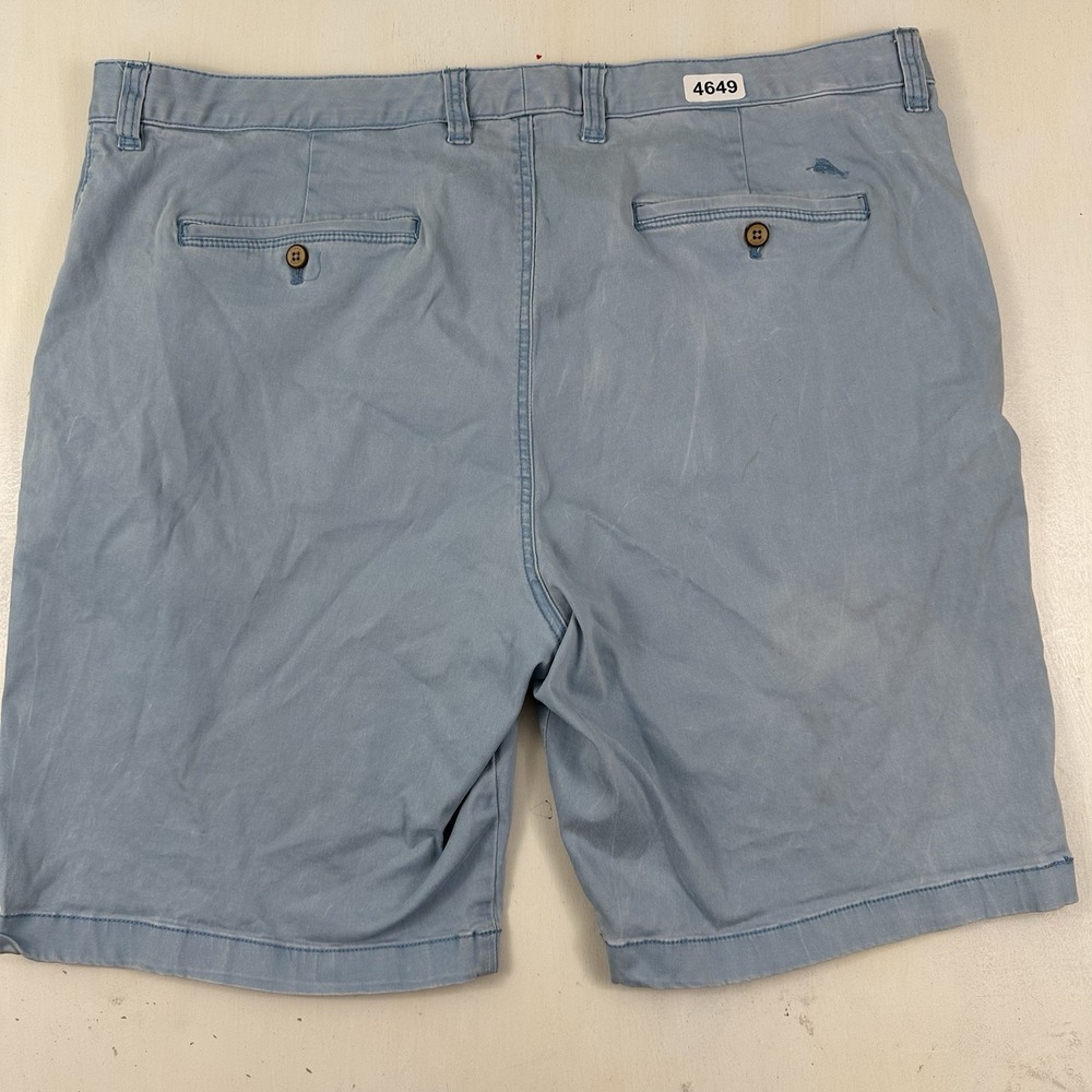 Tommy Bahama Boracay Shorts Mens 42 x 10 Port Side Blue Stretch Golf Chino Beach